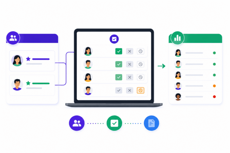 SimpliTrain enables organizations to assign primary and secondary instructors, record attendance directly within the platform, and maintain accurate learner attendance records for every training session.