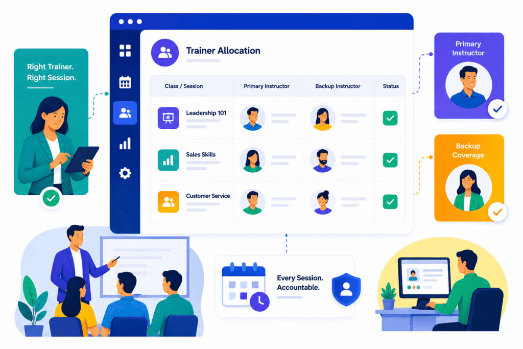 simplitrain-trainer-resource-allocation: Trainer and resource allocation for instructor-led training